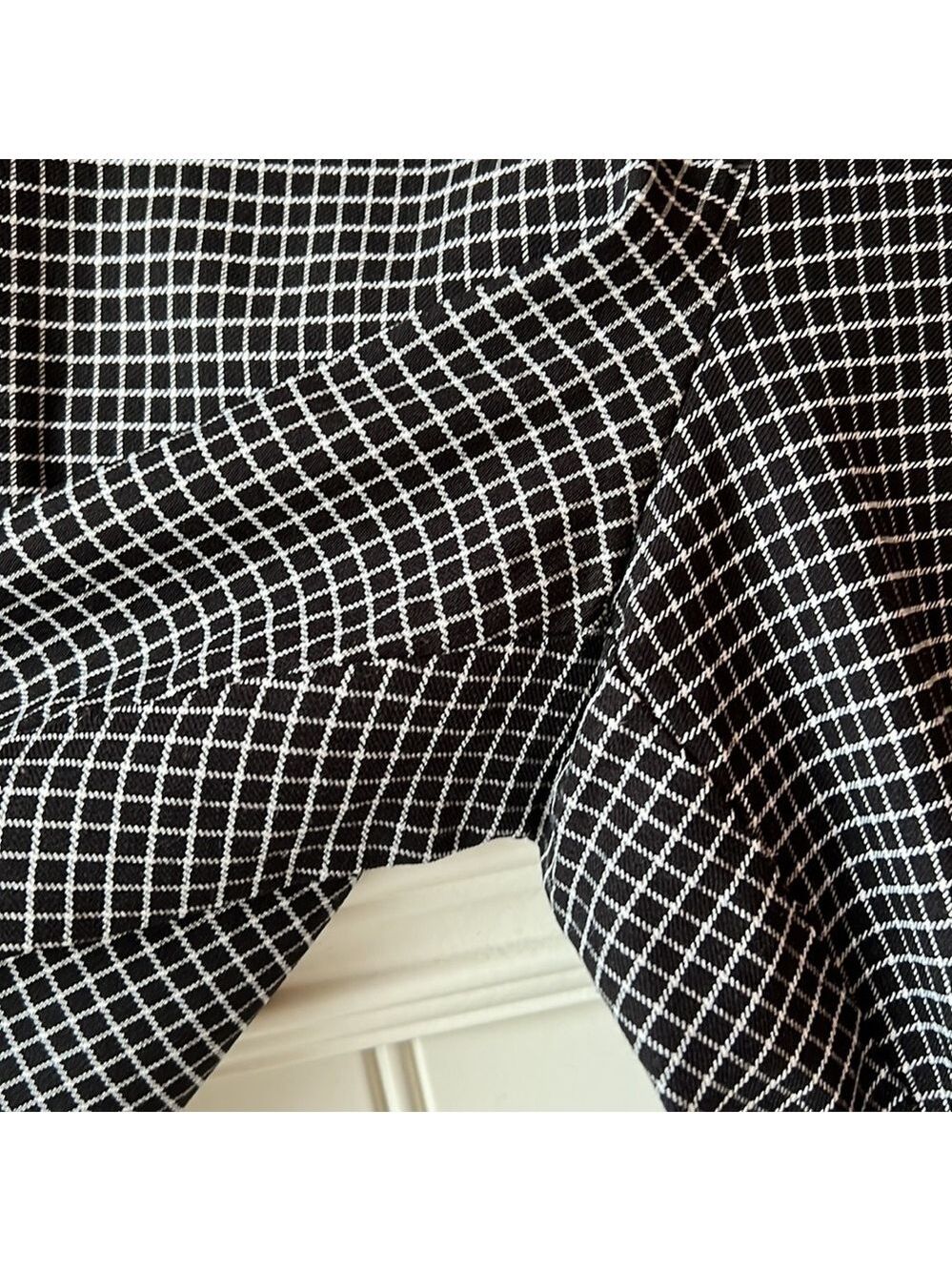 trendsetter Black Plaid Capris Size 14 - Picture 3 of 8